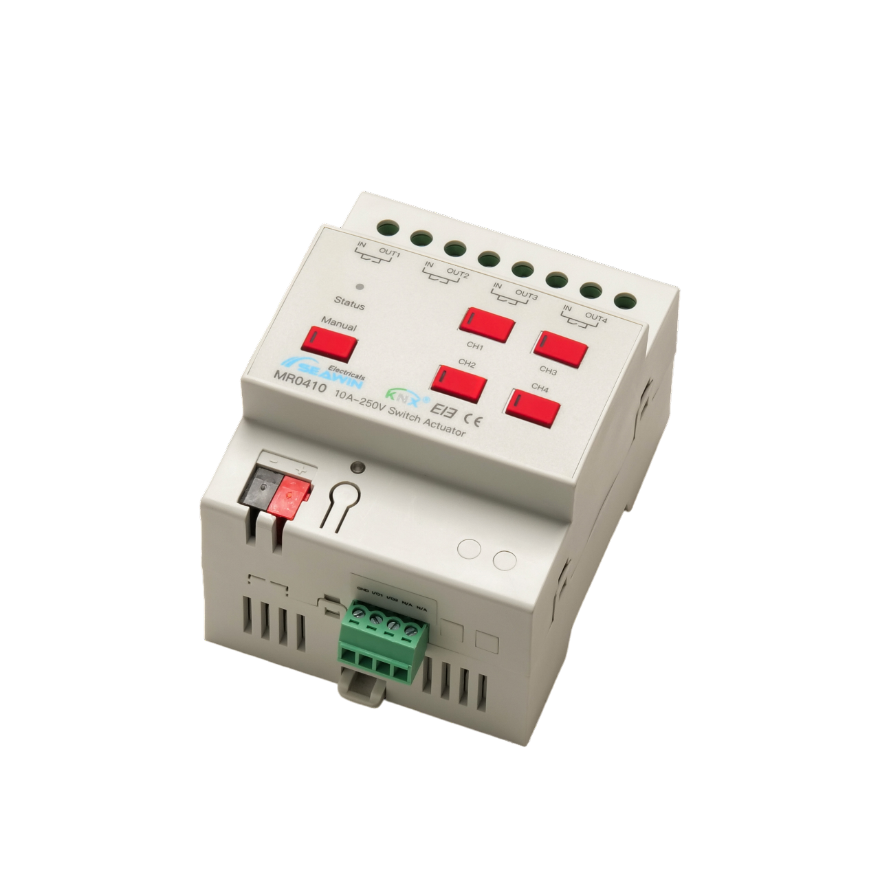Актуатор 4-канальный, 10А на канал, с модулем входов
